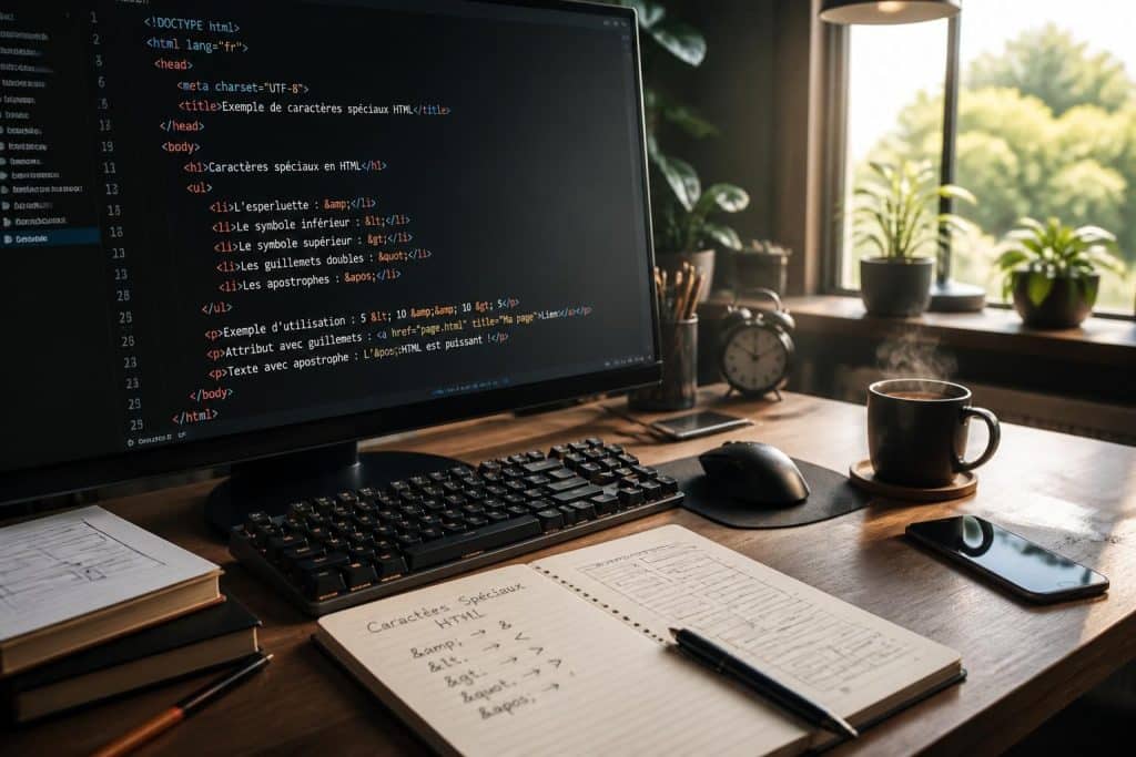 découvrez comment utiliser les caractères spéciaux en html grâce aux codes et entités, avec des exemples pratiques pour améliorer la présentation de vos pages web.